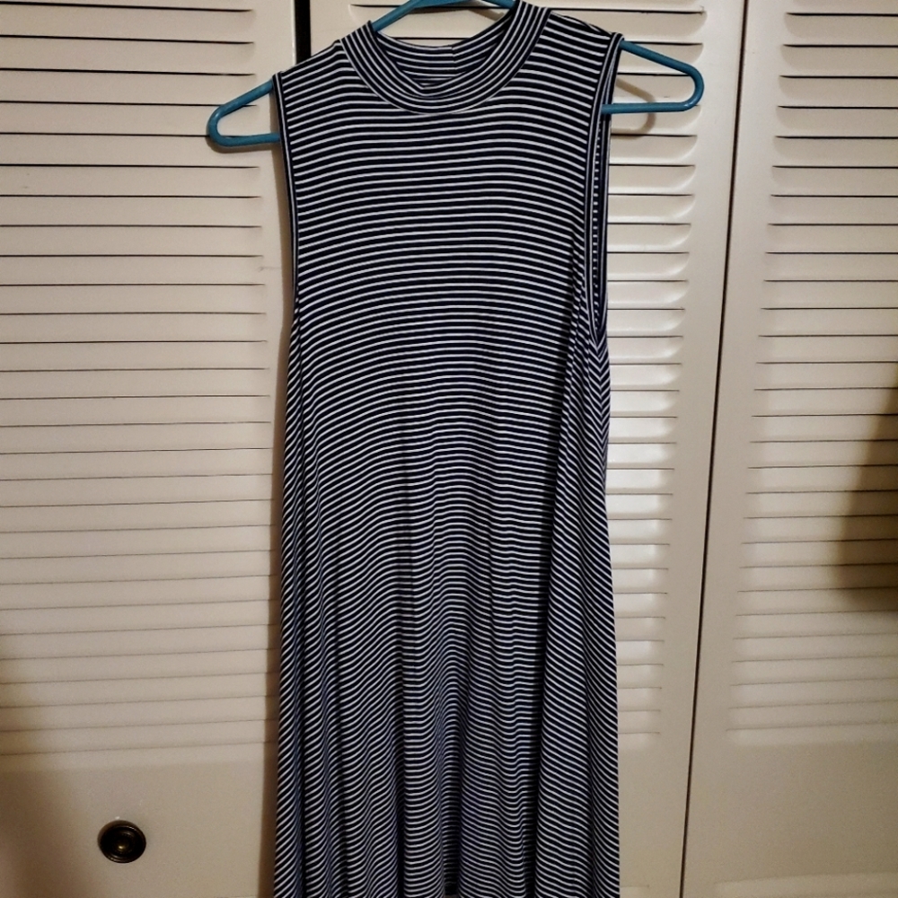 Decree Sleeveless Striped Dress